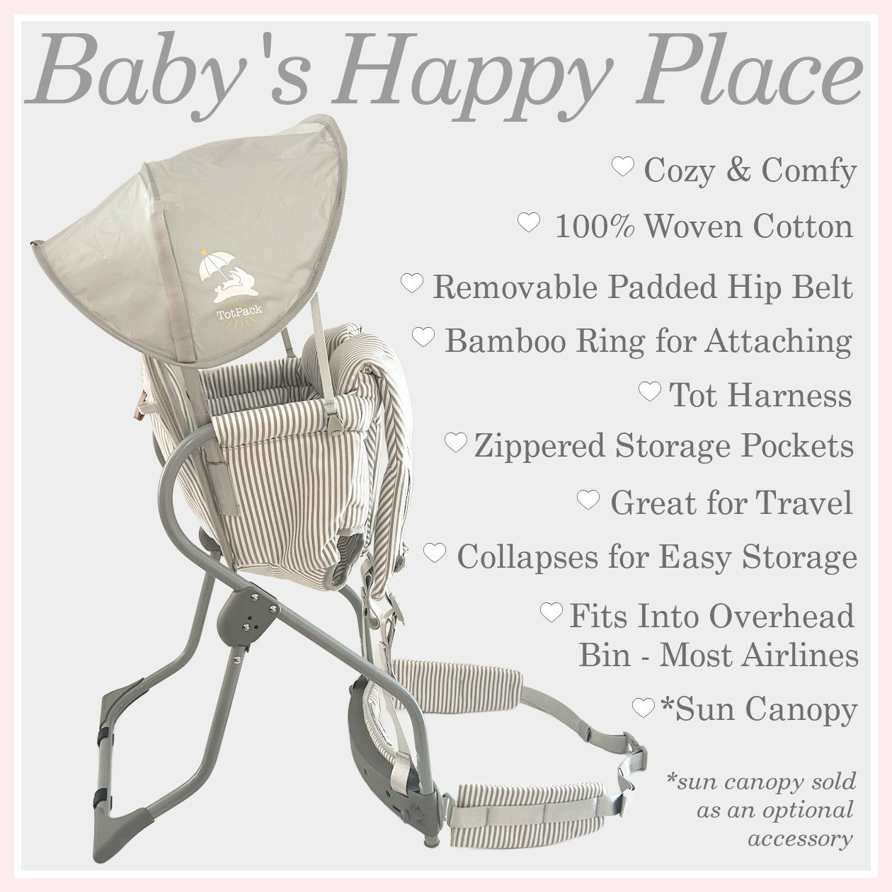 Gen5 TotPack Backpack Style Baby Now With Optional